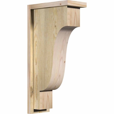 Ekena Millwork Newport Rough Sawn Corbel w/Backplate, Douglas Fir, 6"W x 12"D x 24"H COR06X12X24NEW01RDF